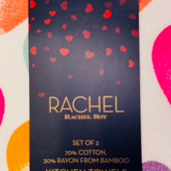 Cute Heart tiered tray and 2 pack Candy Hearts Towel Set - Picture 4 of 4